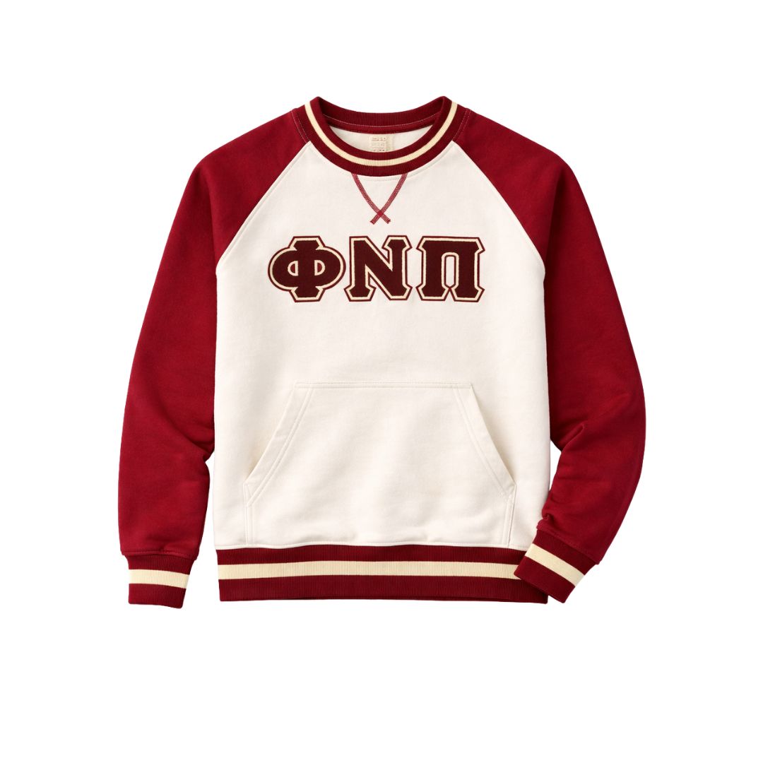 Phi Nu Pi Chenille Crewneck