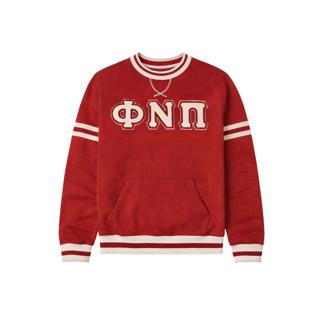 Kappa Phi Nu Pi Krimson Chenille Crewneck