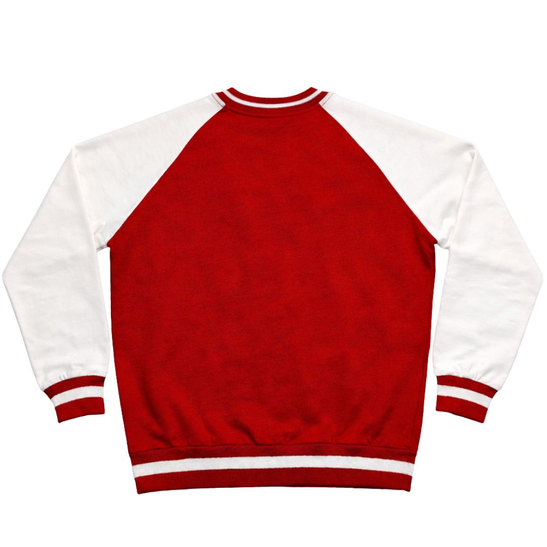 Kappa White/Red Chenille Crewneck