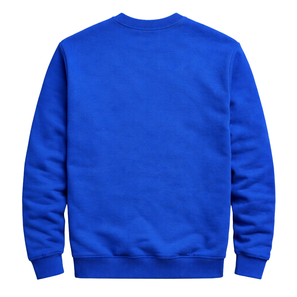 Solid ΦΒΣ Chenille Sweatshirt (Royal Blue)