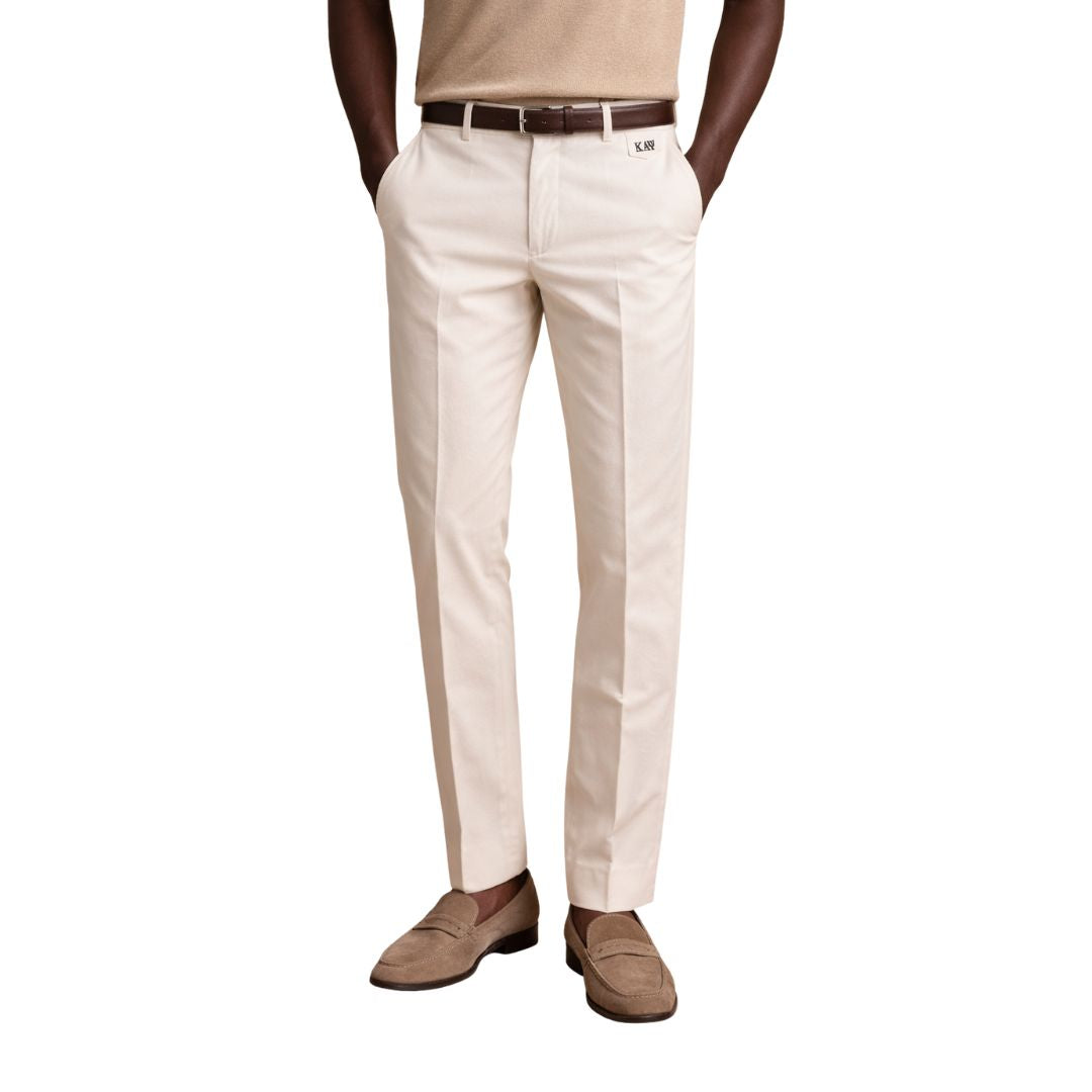 Kappa Alpha Psi Flat Front Trousers (Cream)