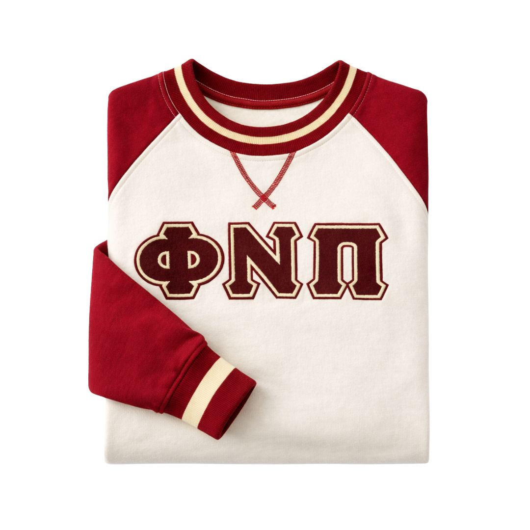 Phi Nu Pi Chenille Crewneck