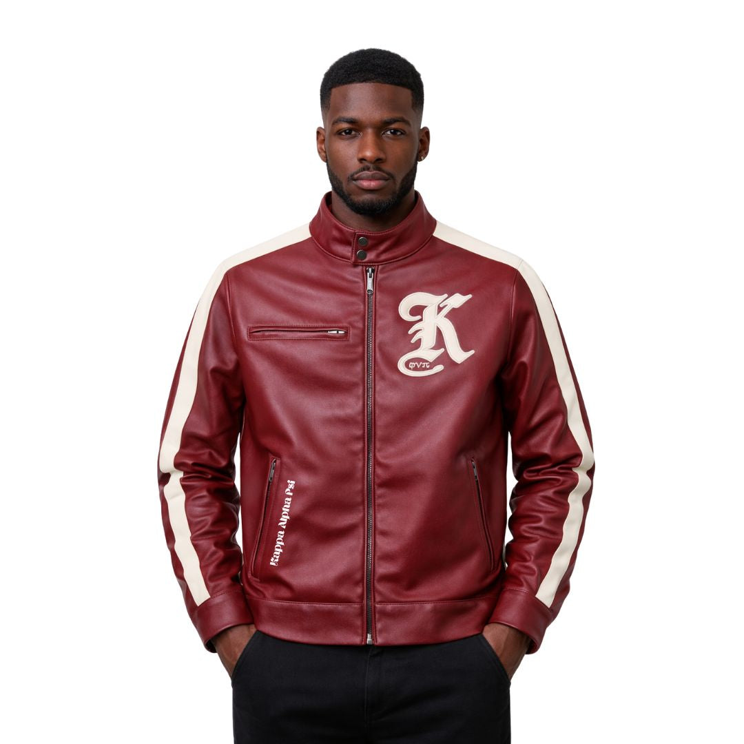 Kappa Alpha Psi Stripe Racing Jacket (Krimson)
