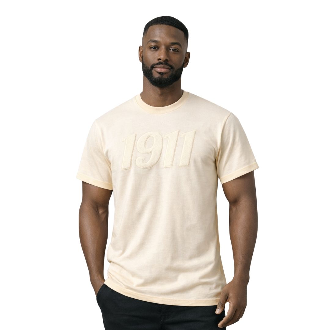 Solid 1911 Chenille Cream Tee