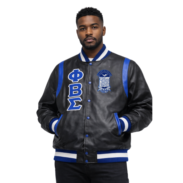 Sigma All Leather Letterman Jacket