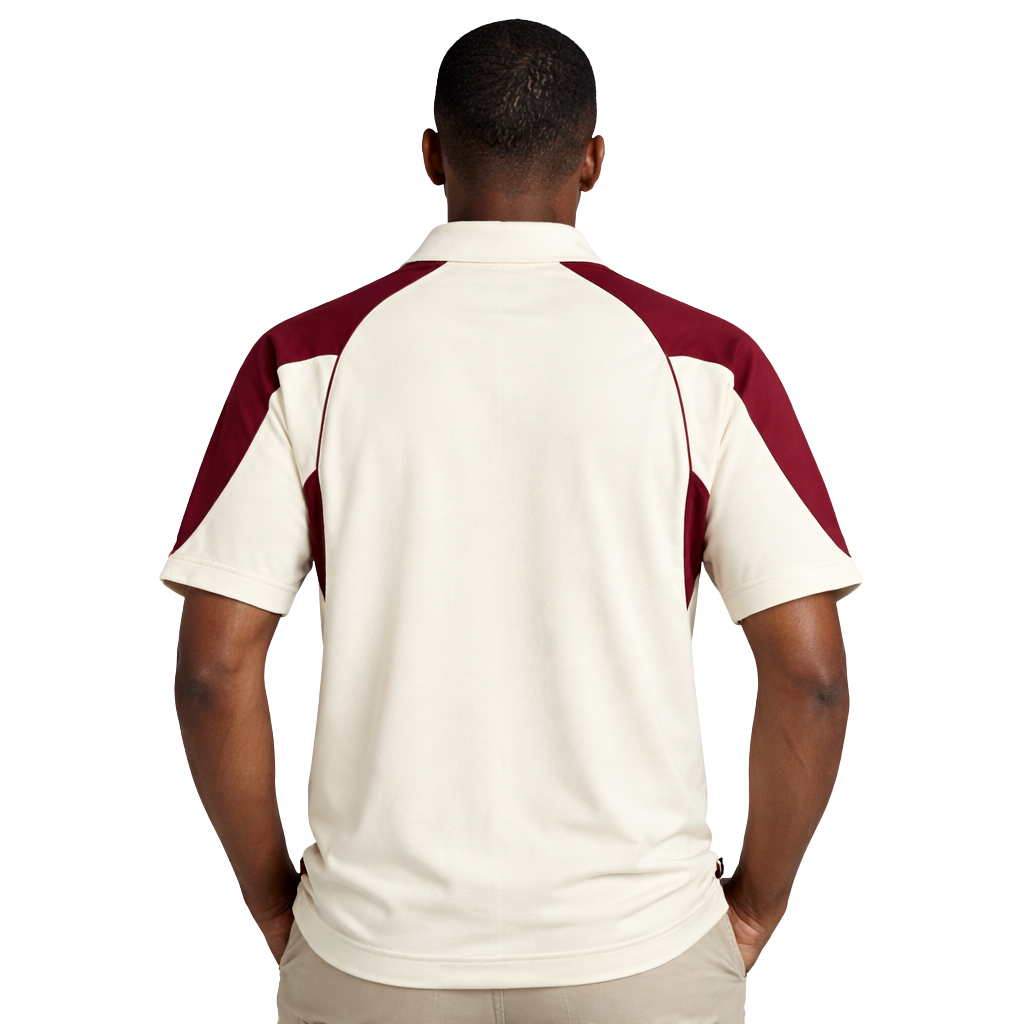 Kappa Alpha Psi Greek Letter DriFit Polo Shirt (Cream/Krimson)