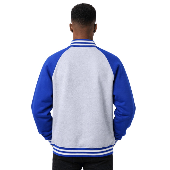 Phi Beta Sigma Heather Grey Varsity Fleece Jacket