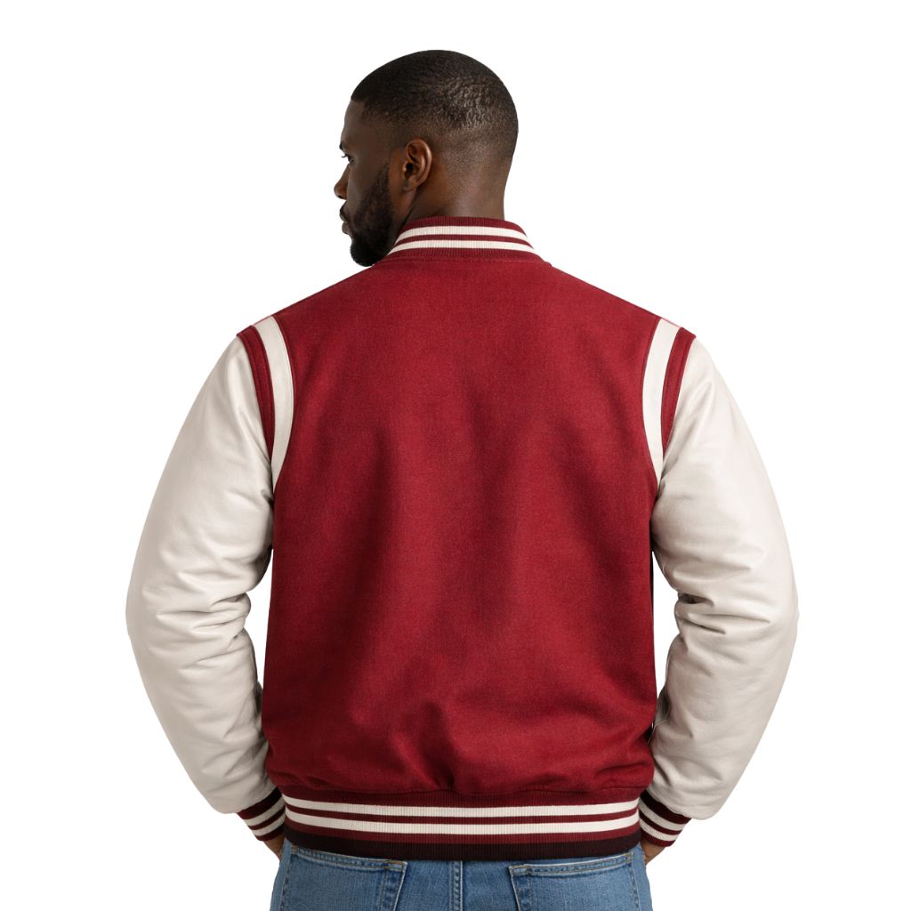 Kappa Krimson & Kream Wool Letterman Jacket