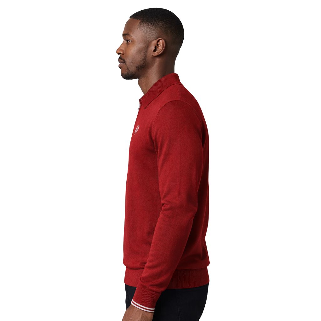 Kappa Alpha Psi Zip Polo Sweater (Krimson)