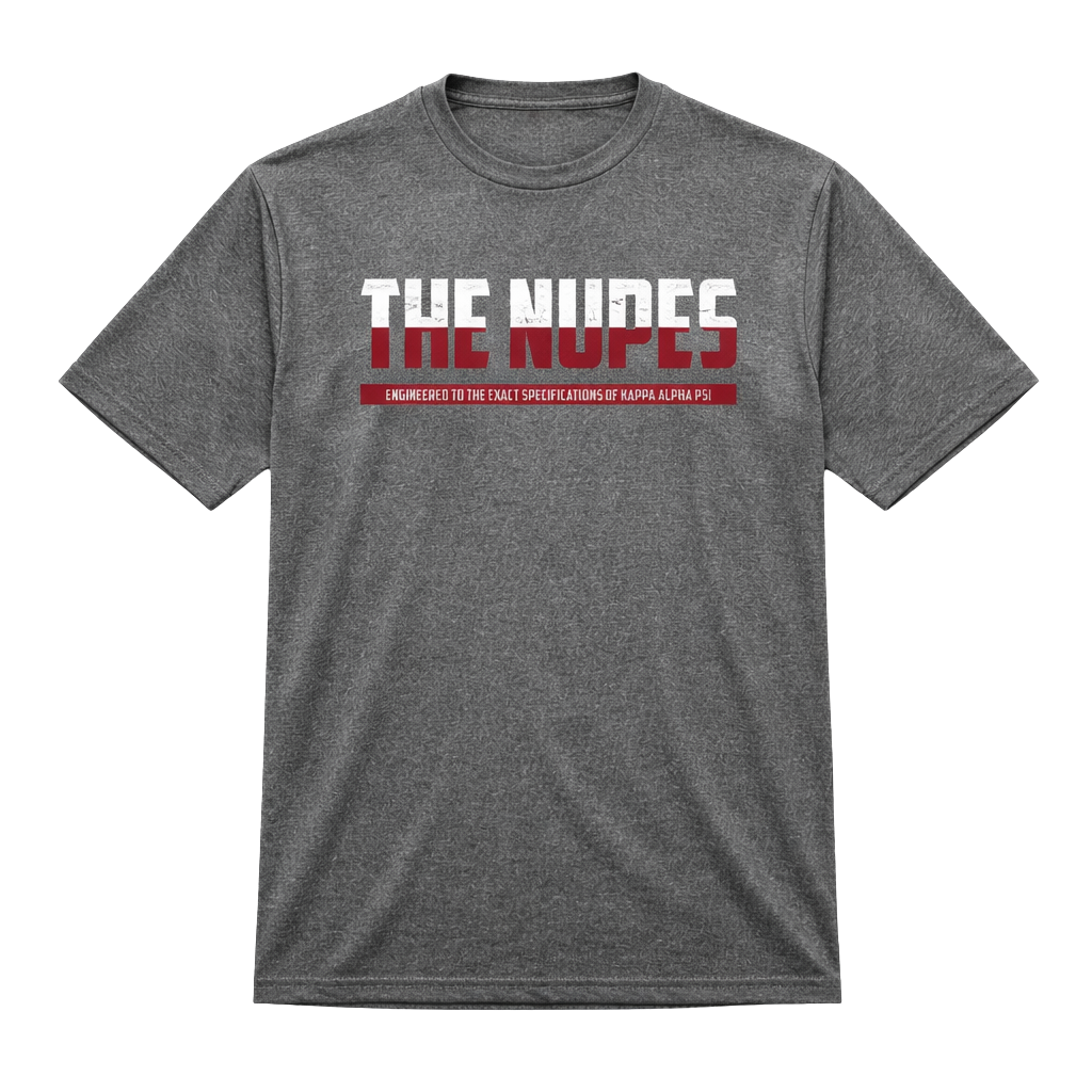 Kappa Alpha Psi The Nupes DriFit Short Sleeve Shirt (Charcoal)