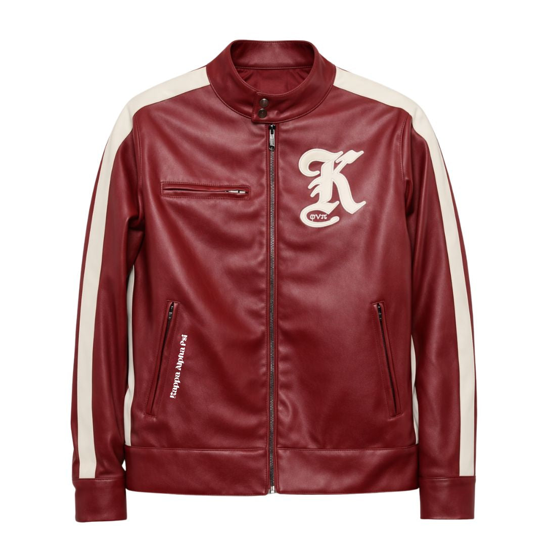Kappa Alpha Psi Stripe Racing Jacket (Krimson)