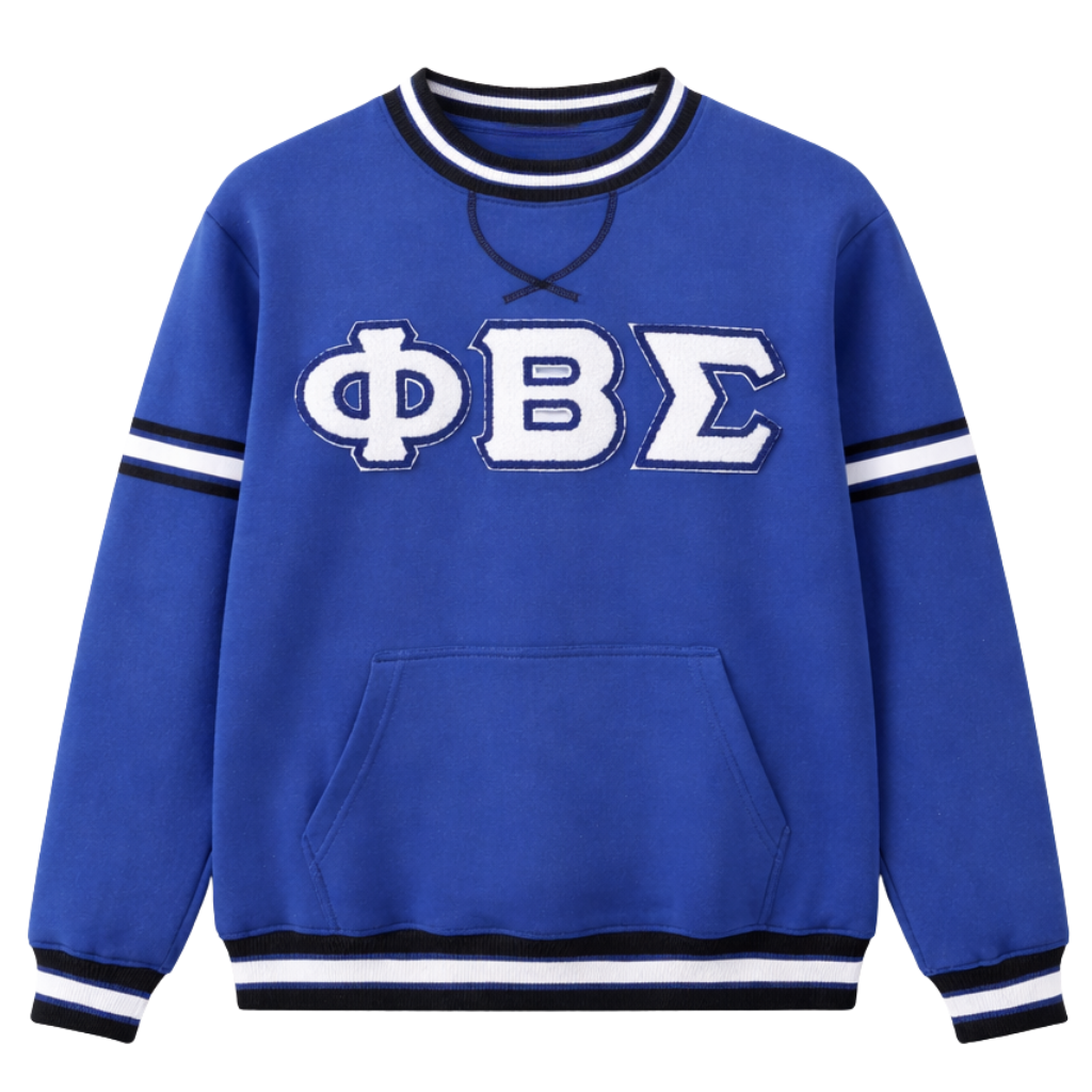 Phi Beta Sigma Blue Chenille Crewneck
