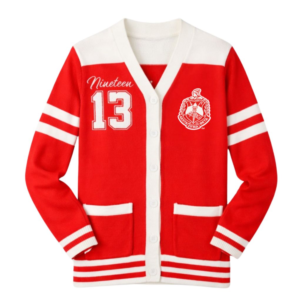 DST Wool Sweater Cardigan Red