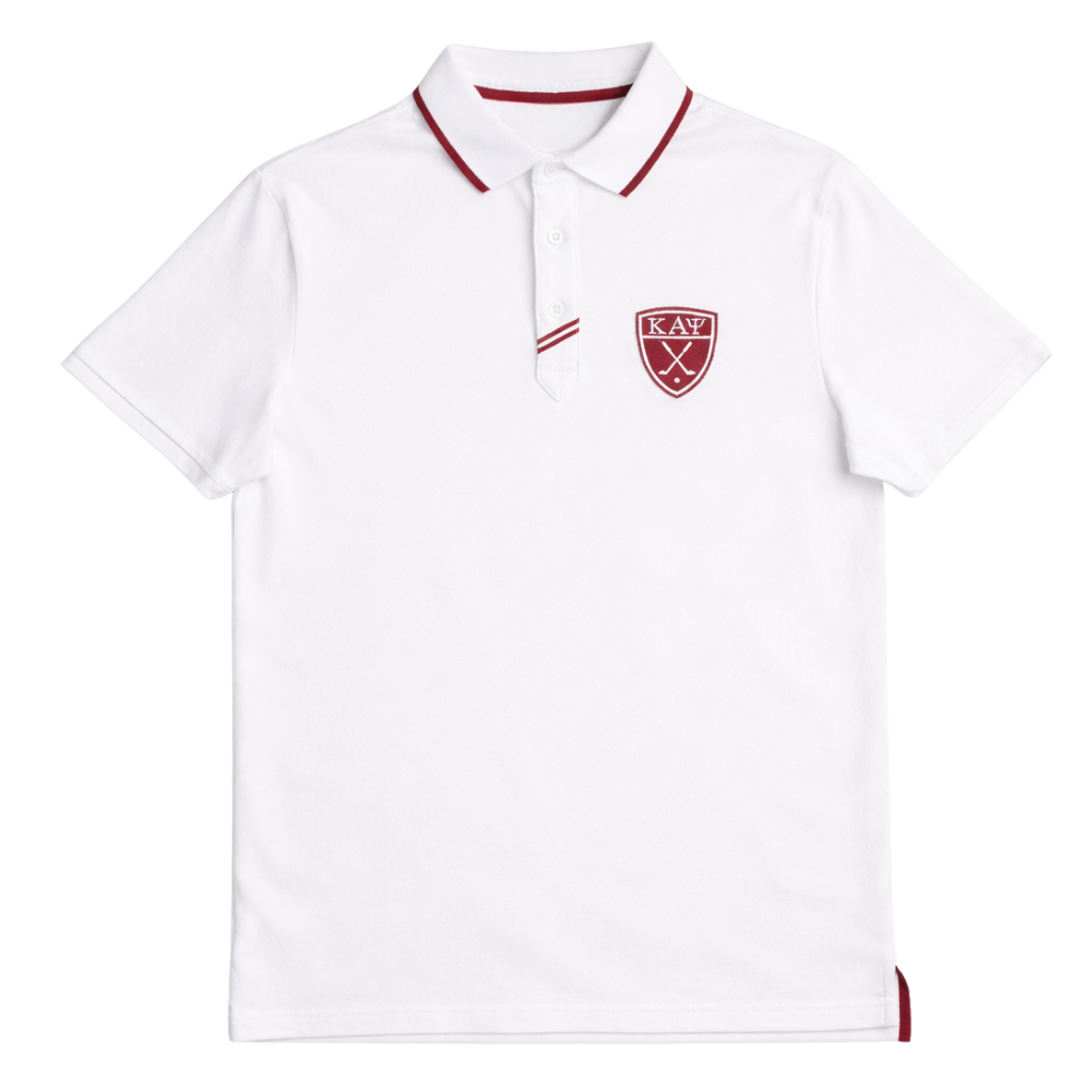 Kappa Alpha Psi Striped Placket Golf Polo