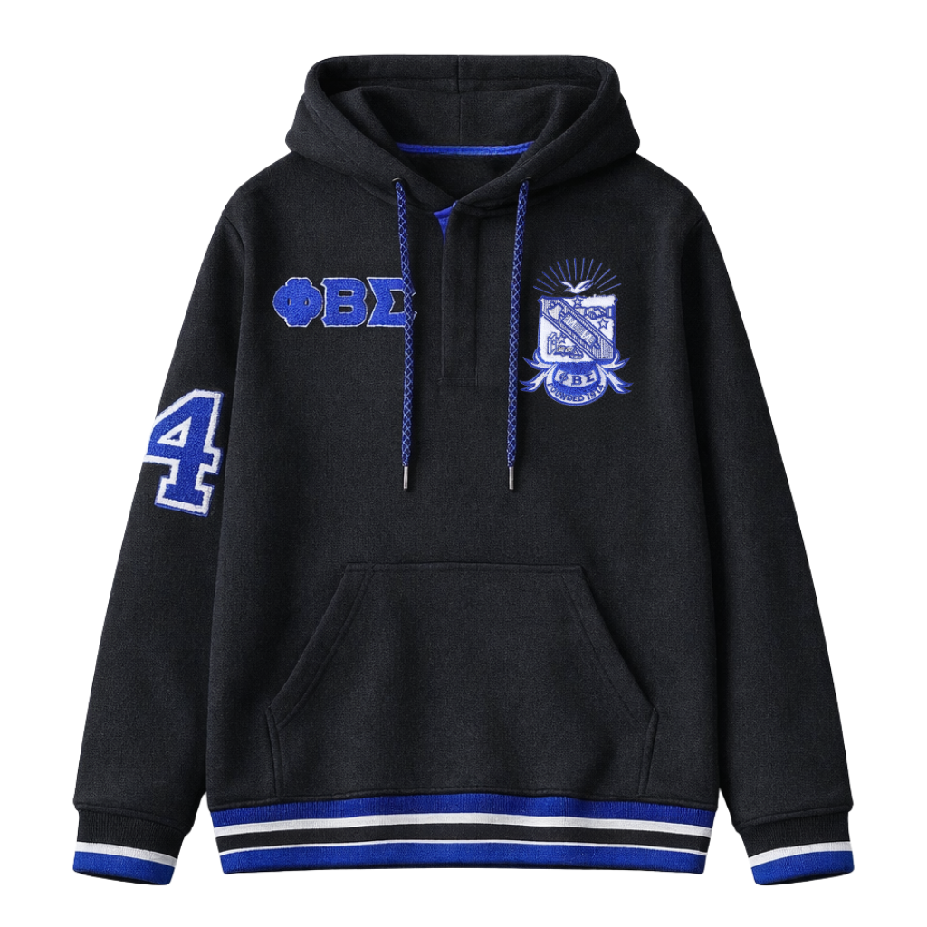 Sigma Black Qtr Button-Up Hoodie