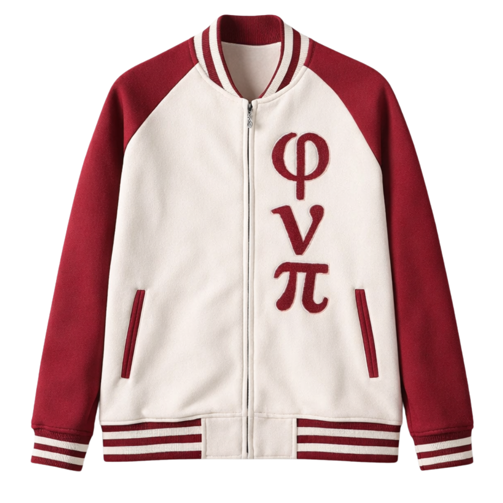 Phi Nu Pi Varsity Baseball Fleece Jacket