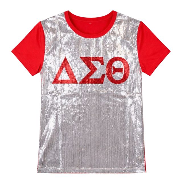 DST Sequin Tee White