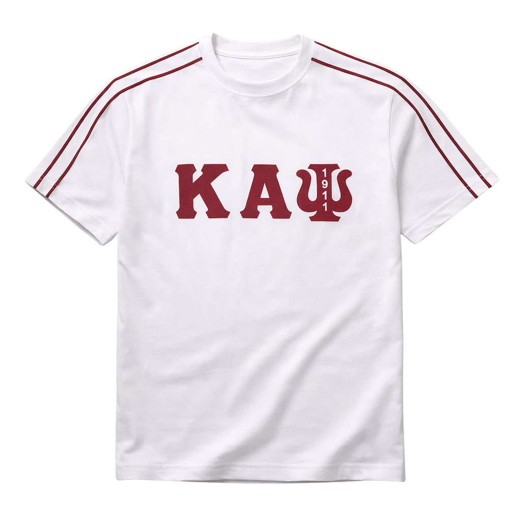 Kappa Alpha Psi Greek Letter 1911 Tee (White)
