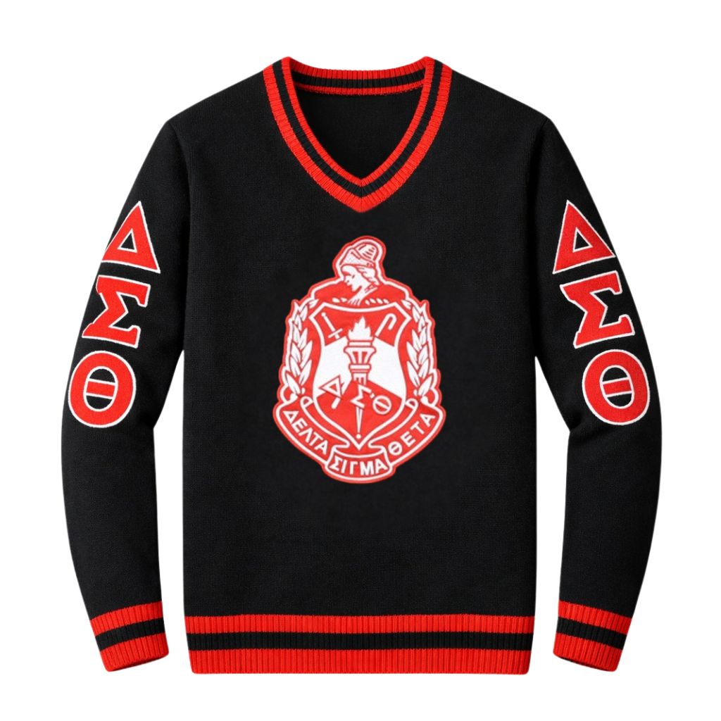 DST Wool V-Neck Sweater Black