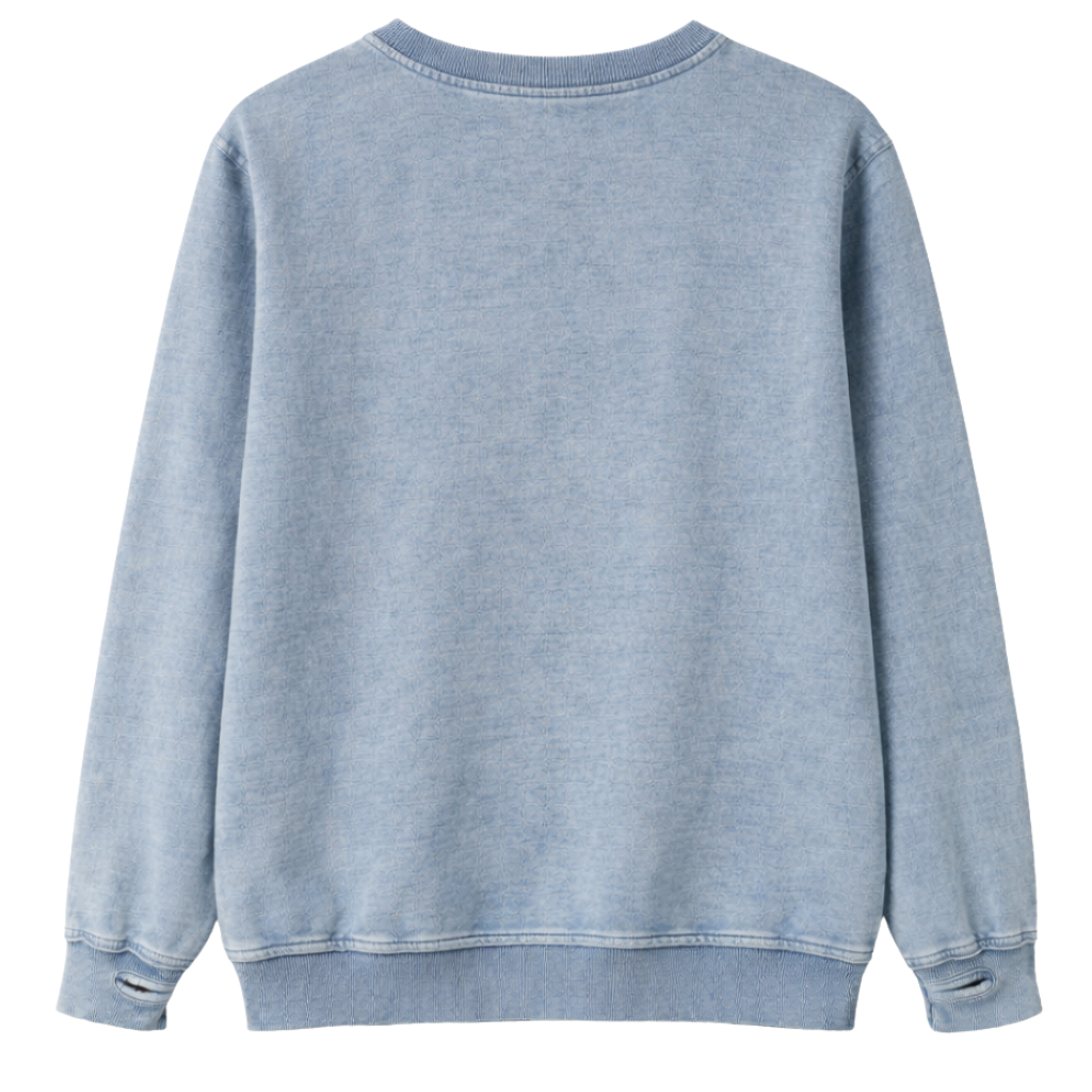 Sigma Denim Chenille Crewneck