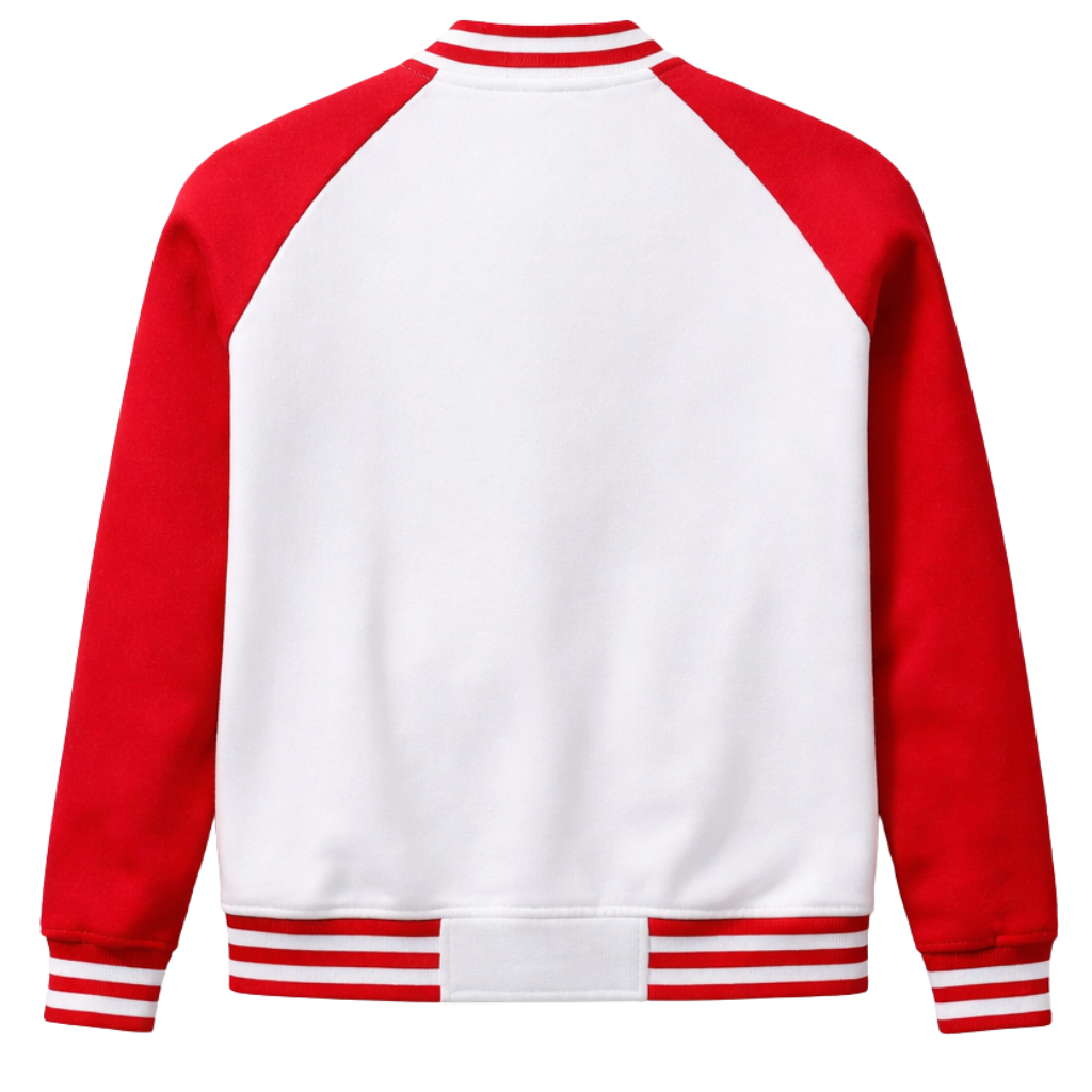 Kappa White Varsity Fleece Jacket
