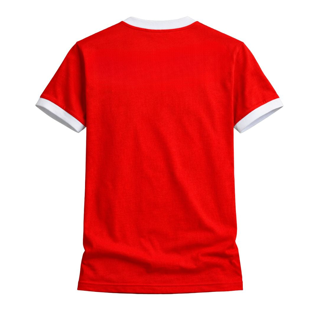 Red/White ΚΑΨ Ringer Chenille Tee