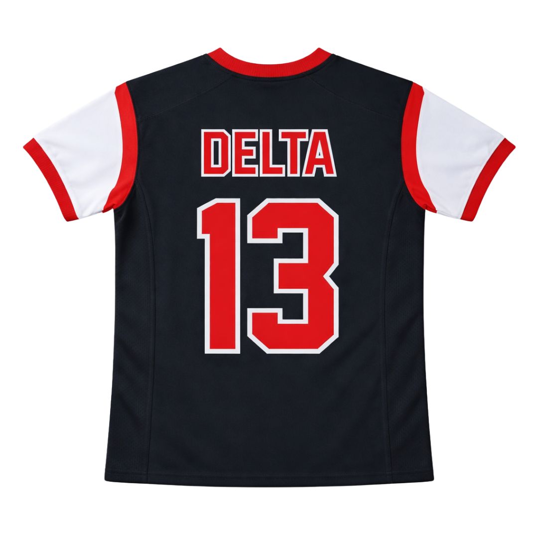Delta Black Football Jersey