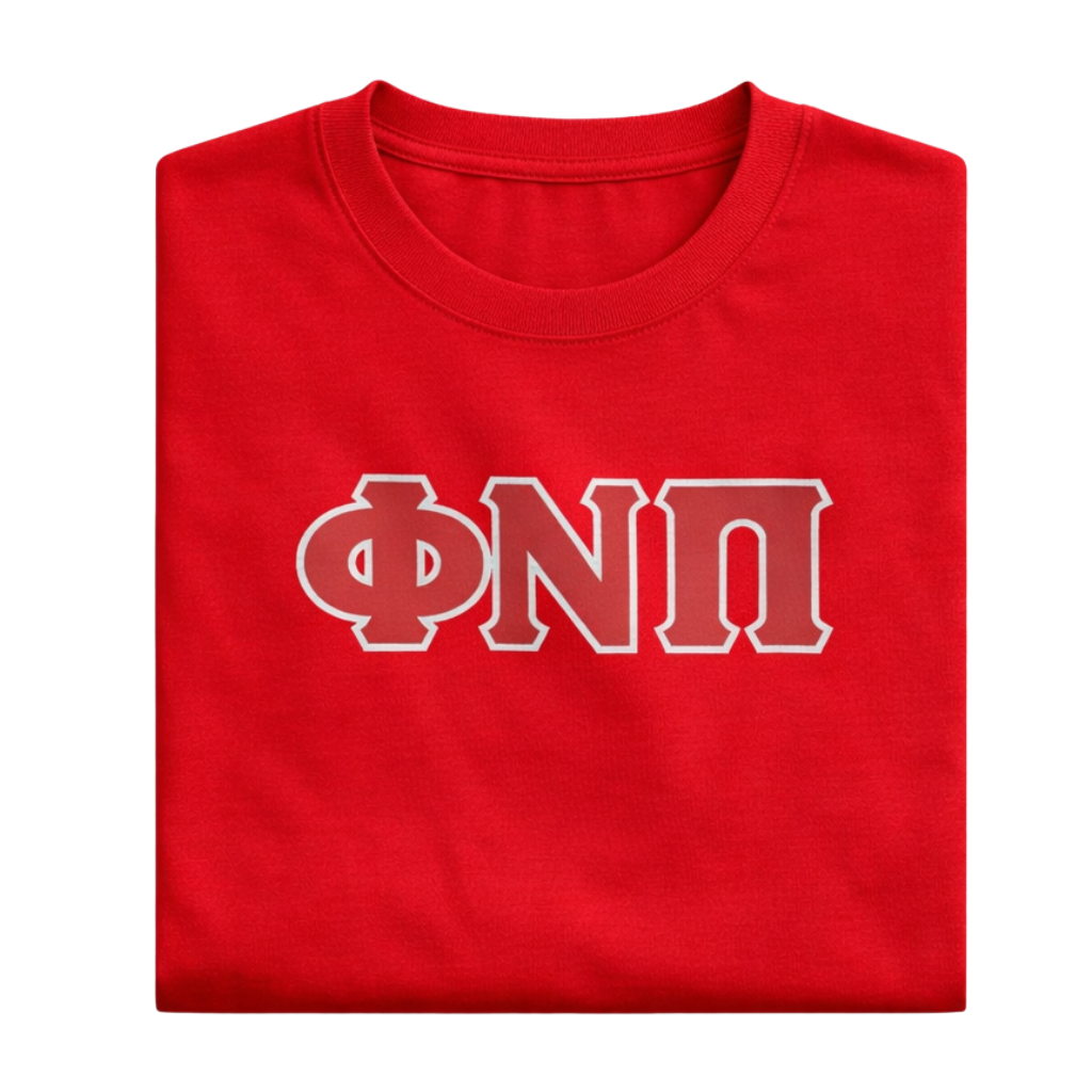Kappa Alpha Psi Phi Nu Pi 3-Letter Tee (Red)