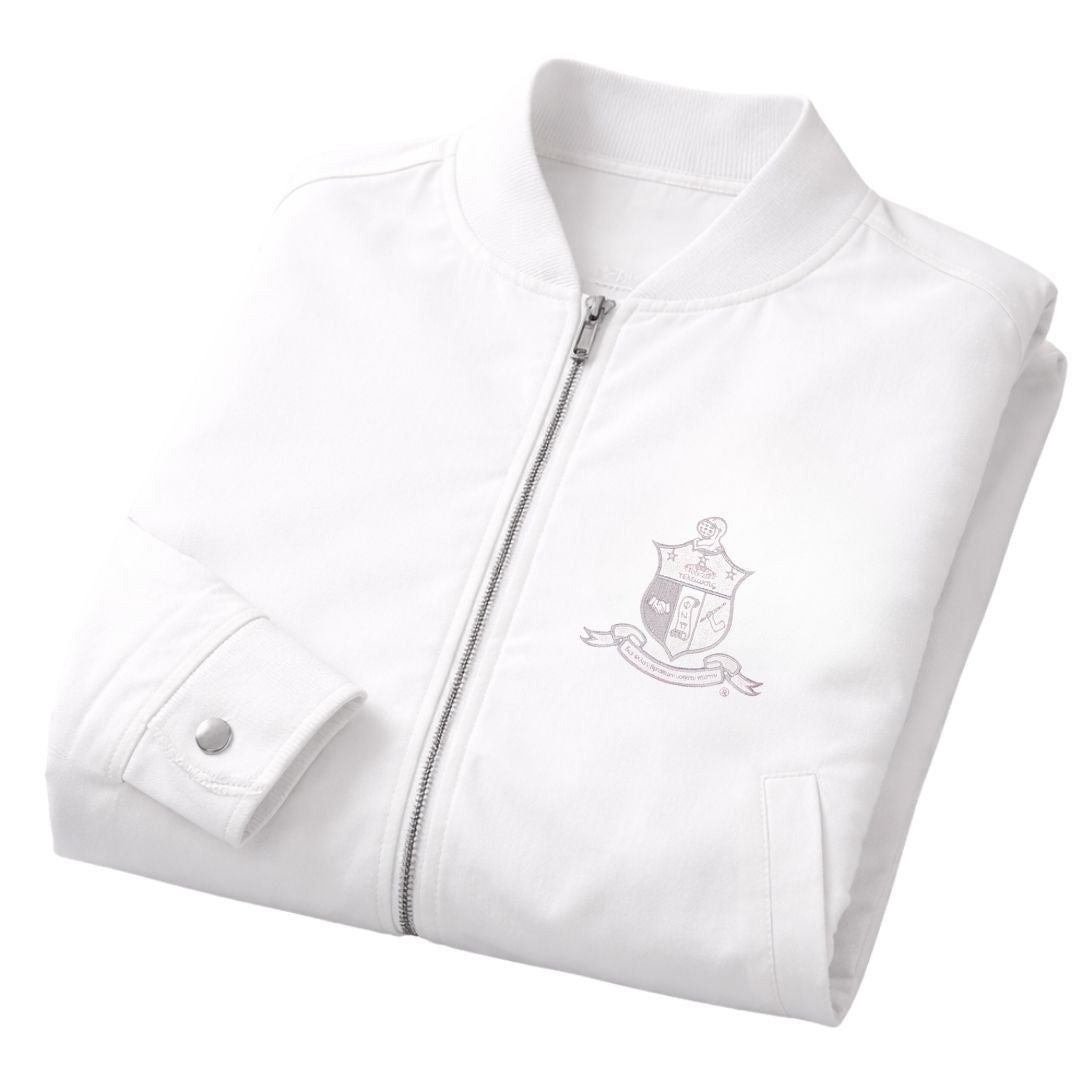 Kappa Alpha Psi Tonal Linen Bomber Jacket