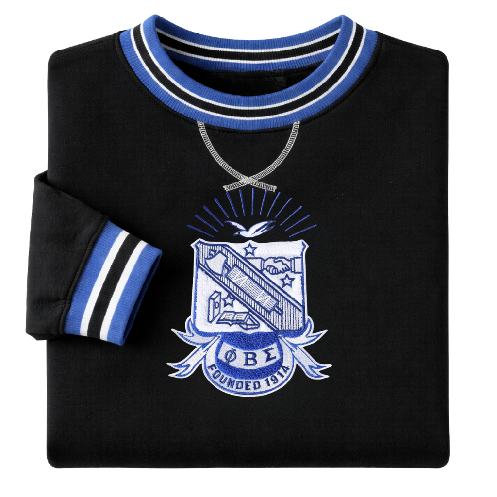 Phi Beta Sigma Crest Chenille Crewneck sweatshirt