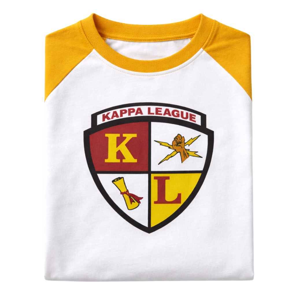 Kappa League Crest Baseball Tee (Gold)