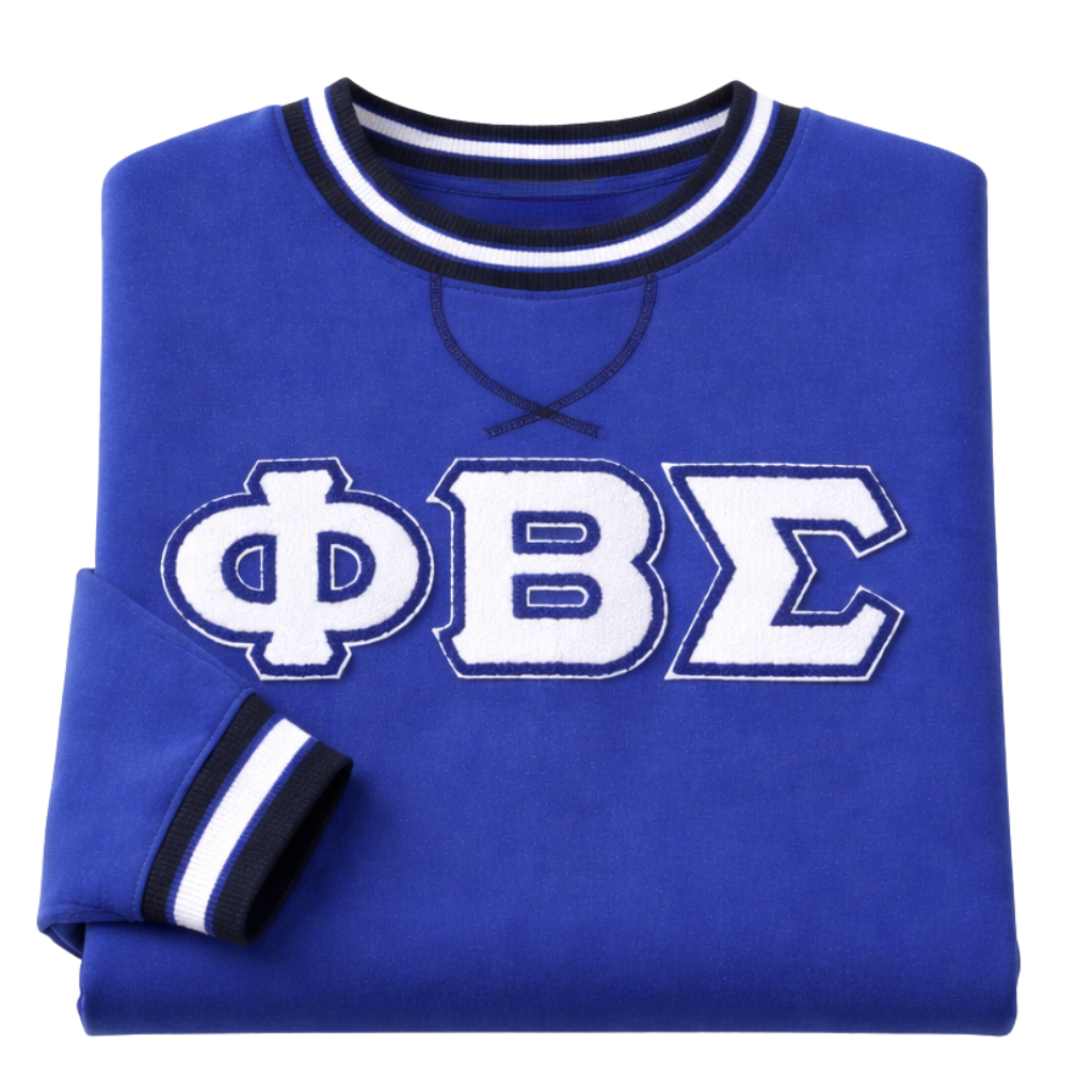 Phi Beta Sigma Blue Chenille Crewneck