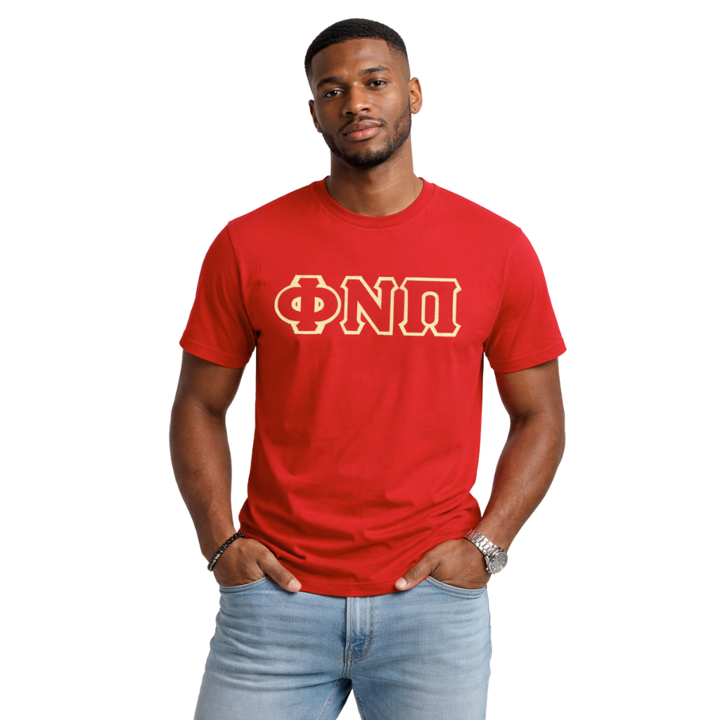 Kappa Alpha Psi Phi Nu Pi 3-Letter Tee (Krimson or Maroon)
