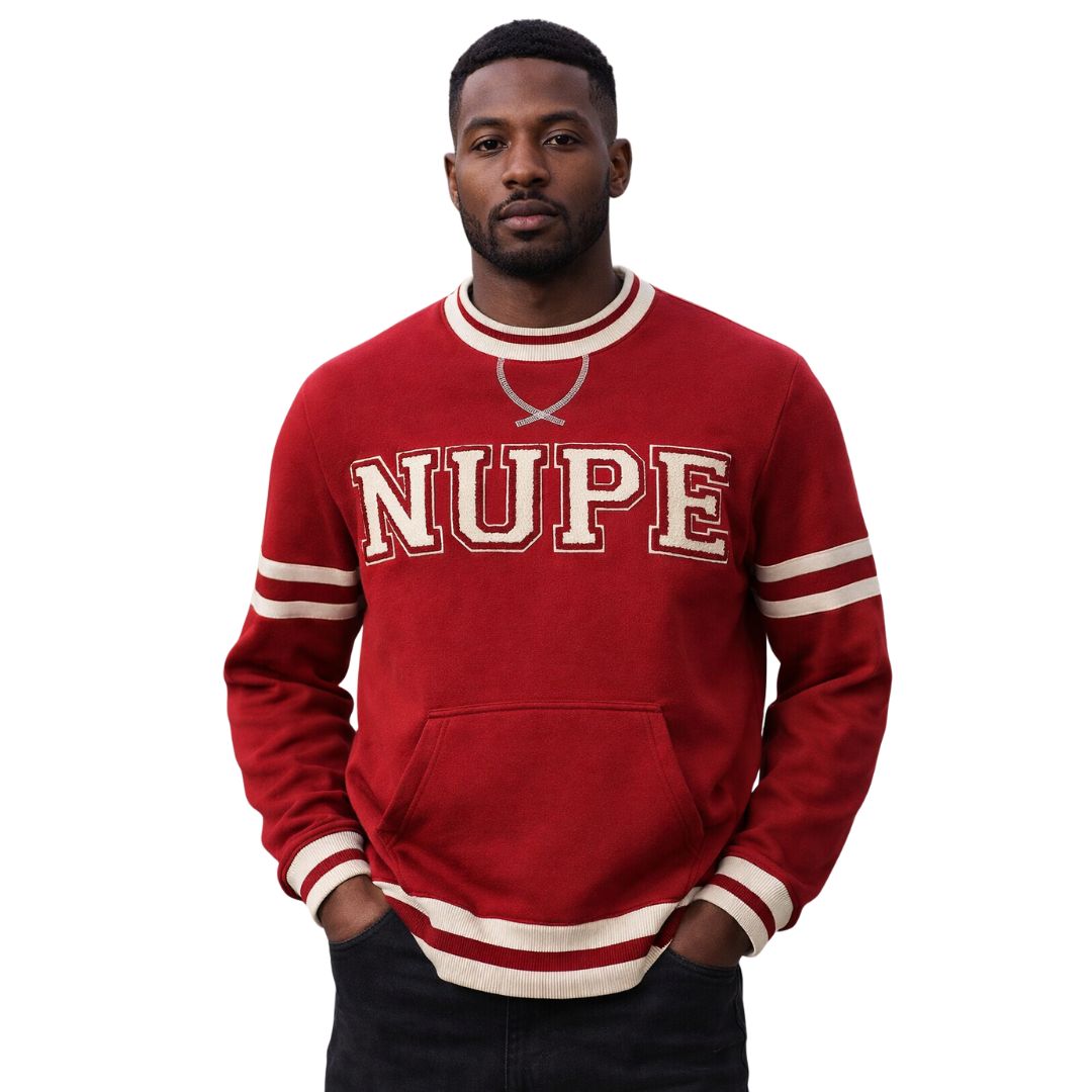 Kappa Nupe Krimson Chenille Crewneck