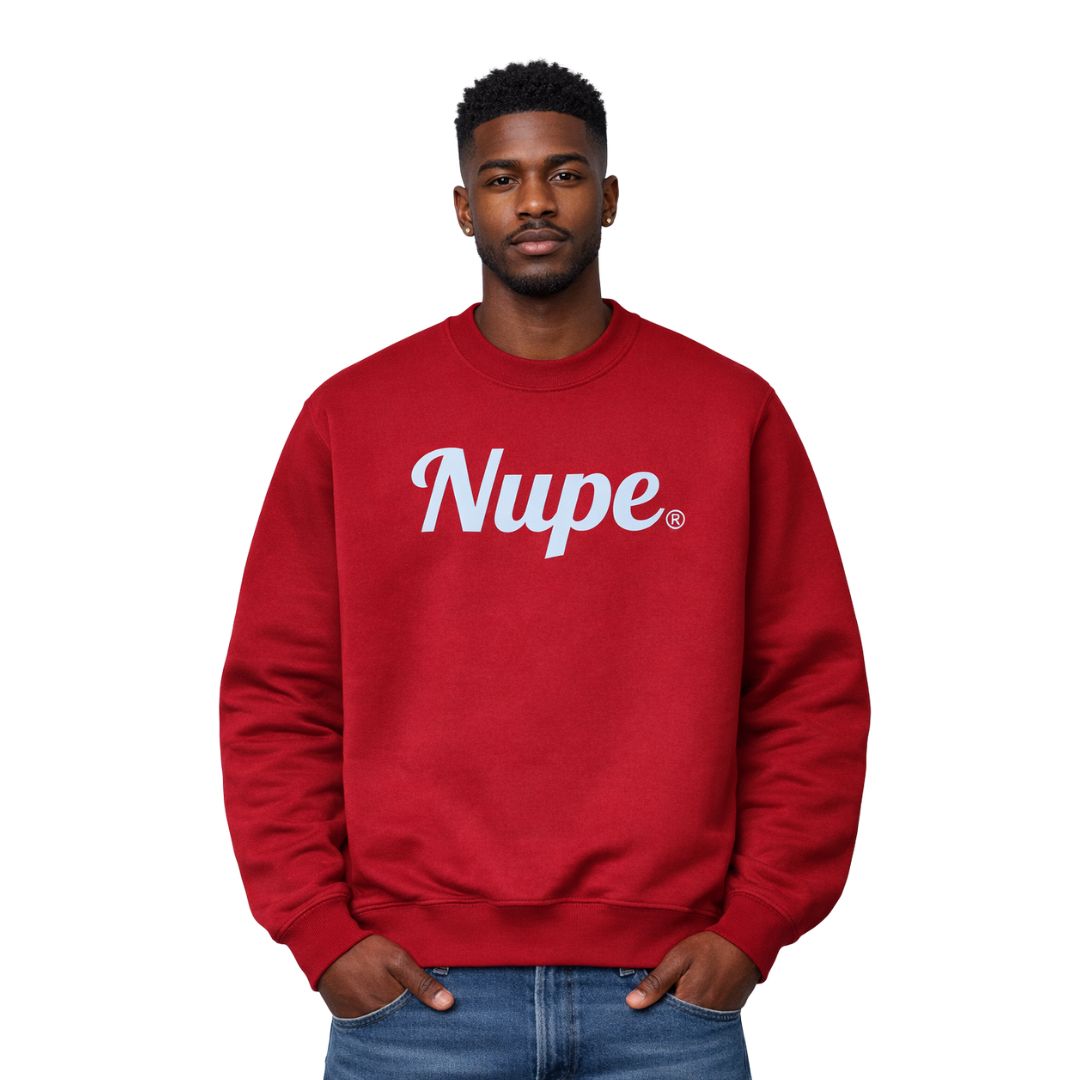 Nupe Script Printed Sweatshirt