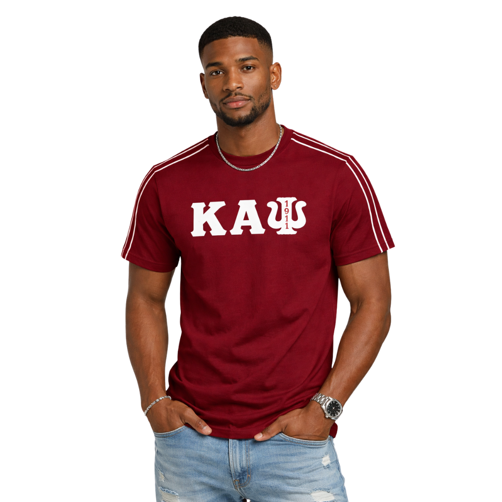 Kappa Alpha Psi Greek Letter 1911 Tee (Krimson)