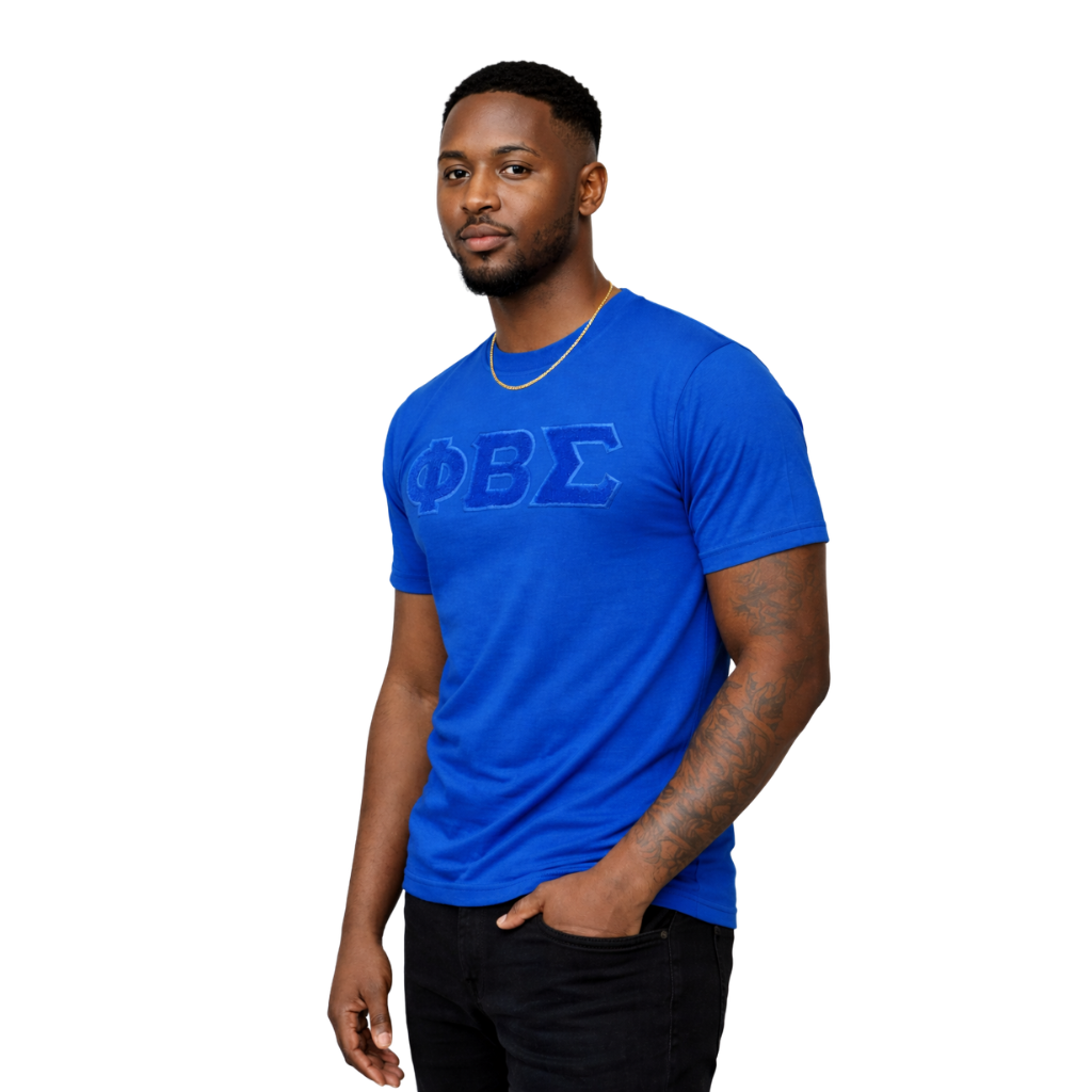Solid ΦΒΣ Chenille Tee (Royal Blue)
