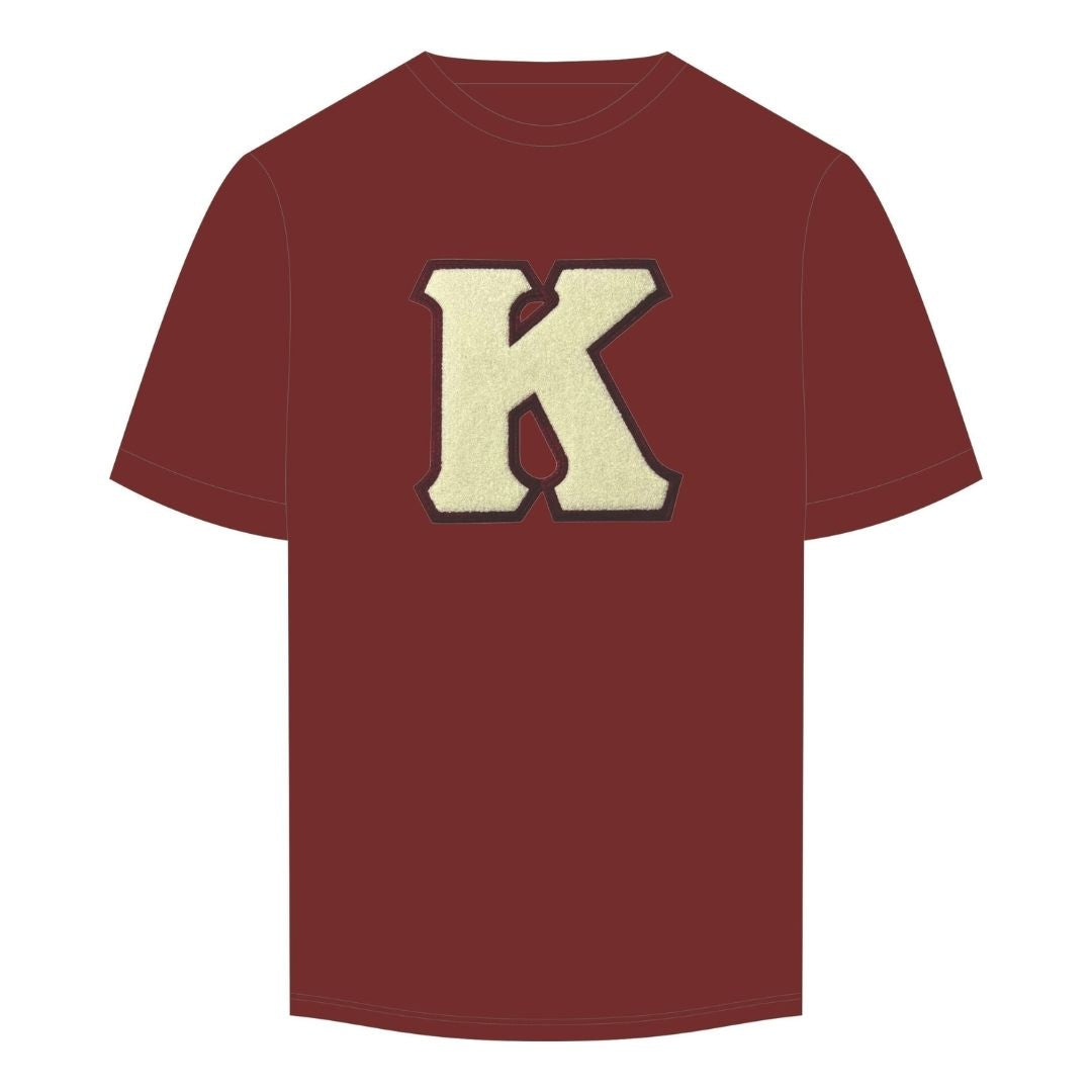 Kappa “K” Cream Chenille Patch