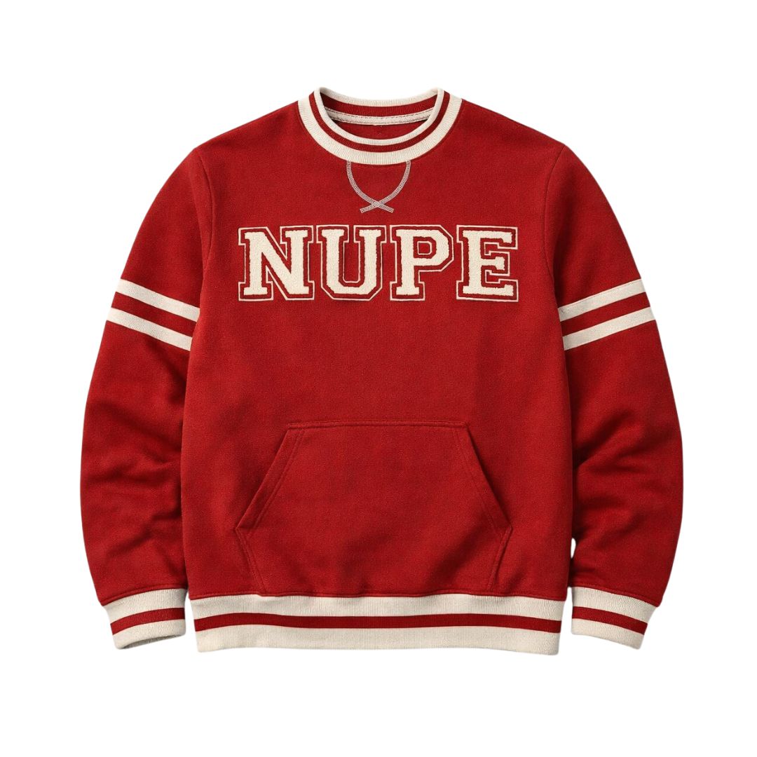 Kappa Nupe Krimson Chenille Crewneck