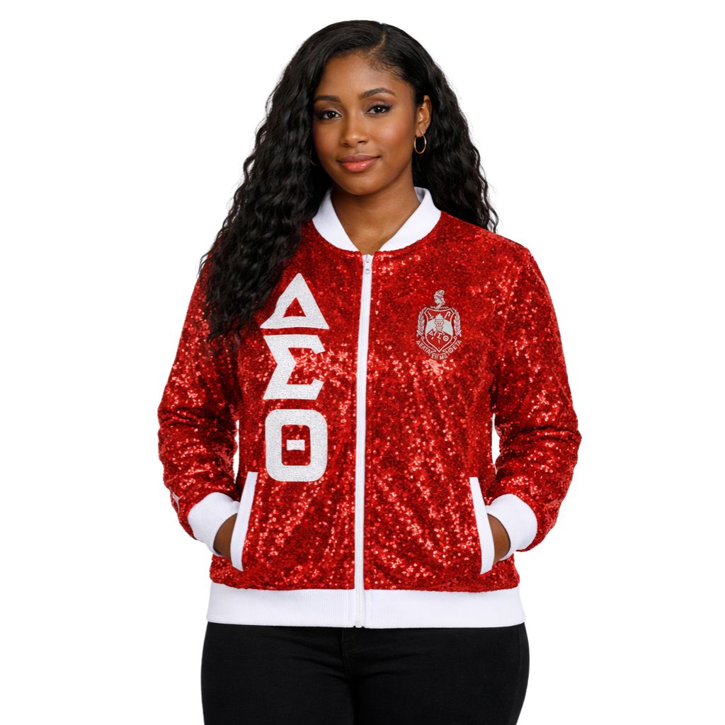 DST Sequin Jacket Red