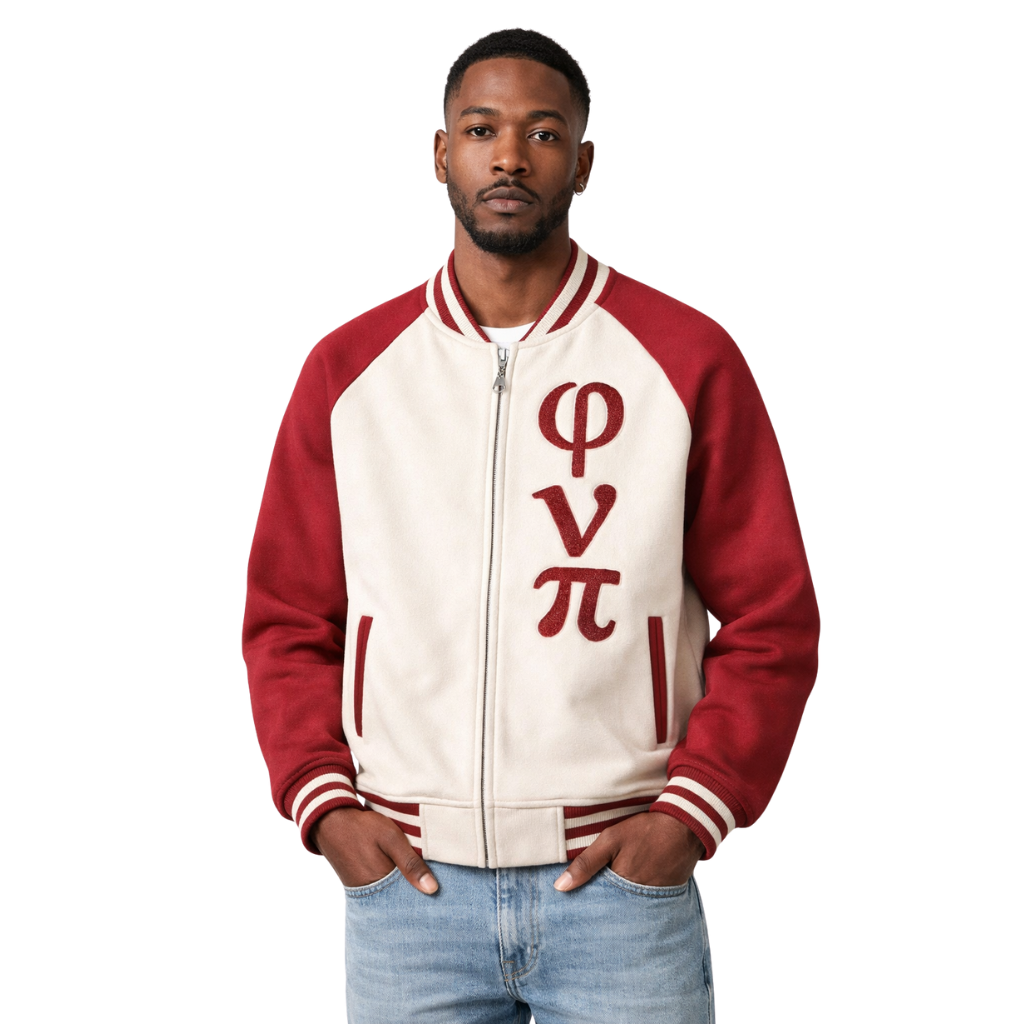 Phi Nu Pi Varsity Baseball Fleece Jacket