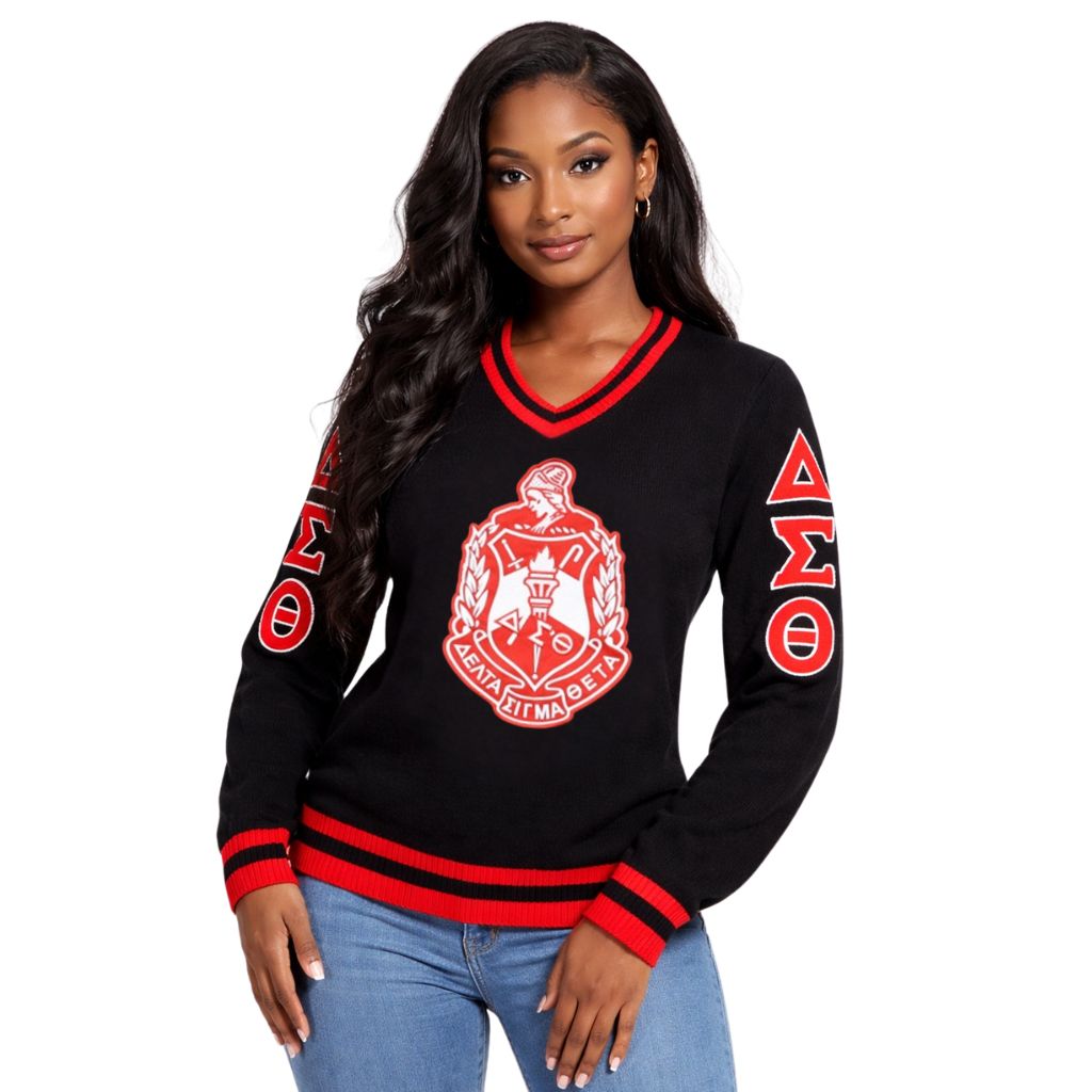 DST Wool V-Neck Sweater Black