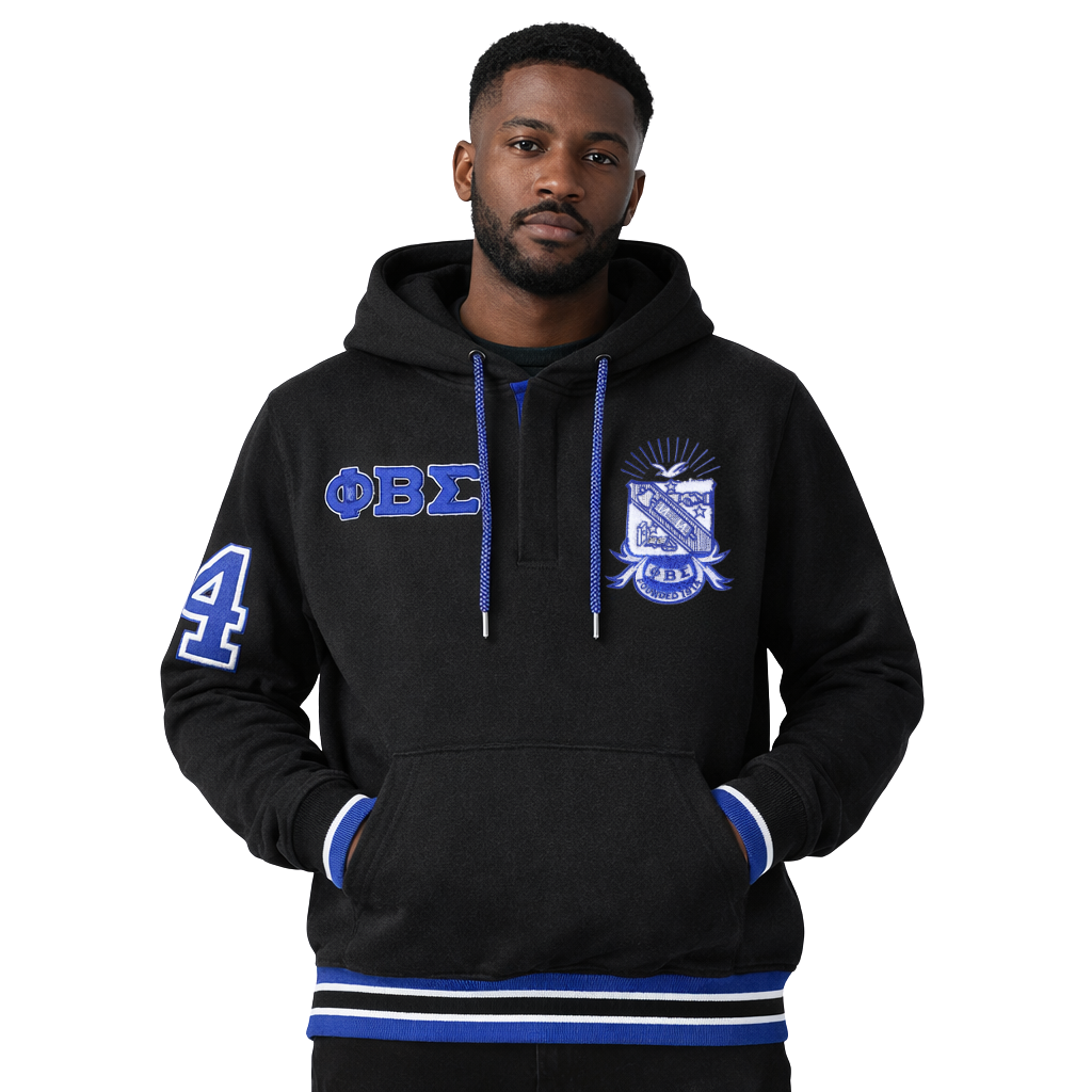 Sigma Black Qtr Button-Up Hoodie