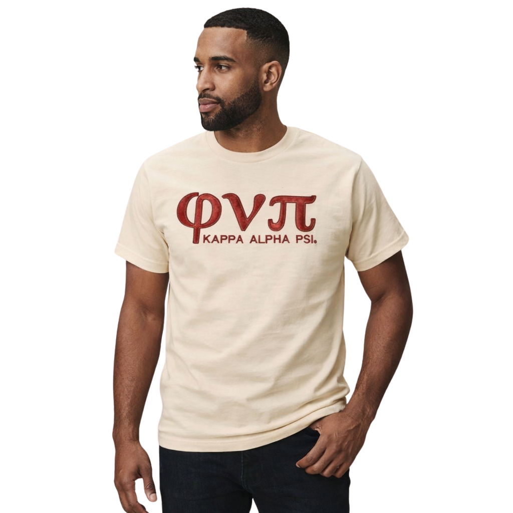 Kappa Alpha Psi Old Skool Phi Nu Pi Felt Tee