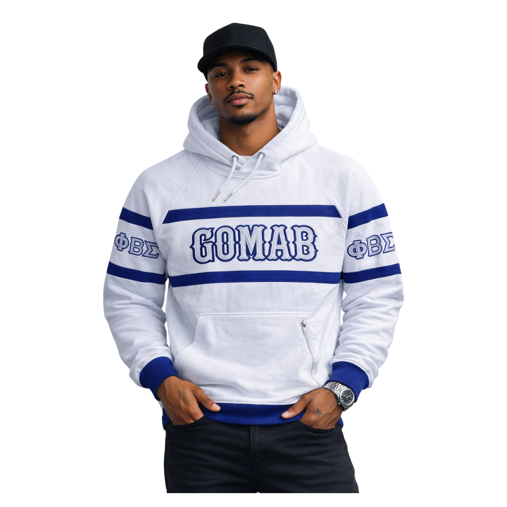 Phi Beta Sigma White GOMAB Hoodie