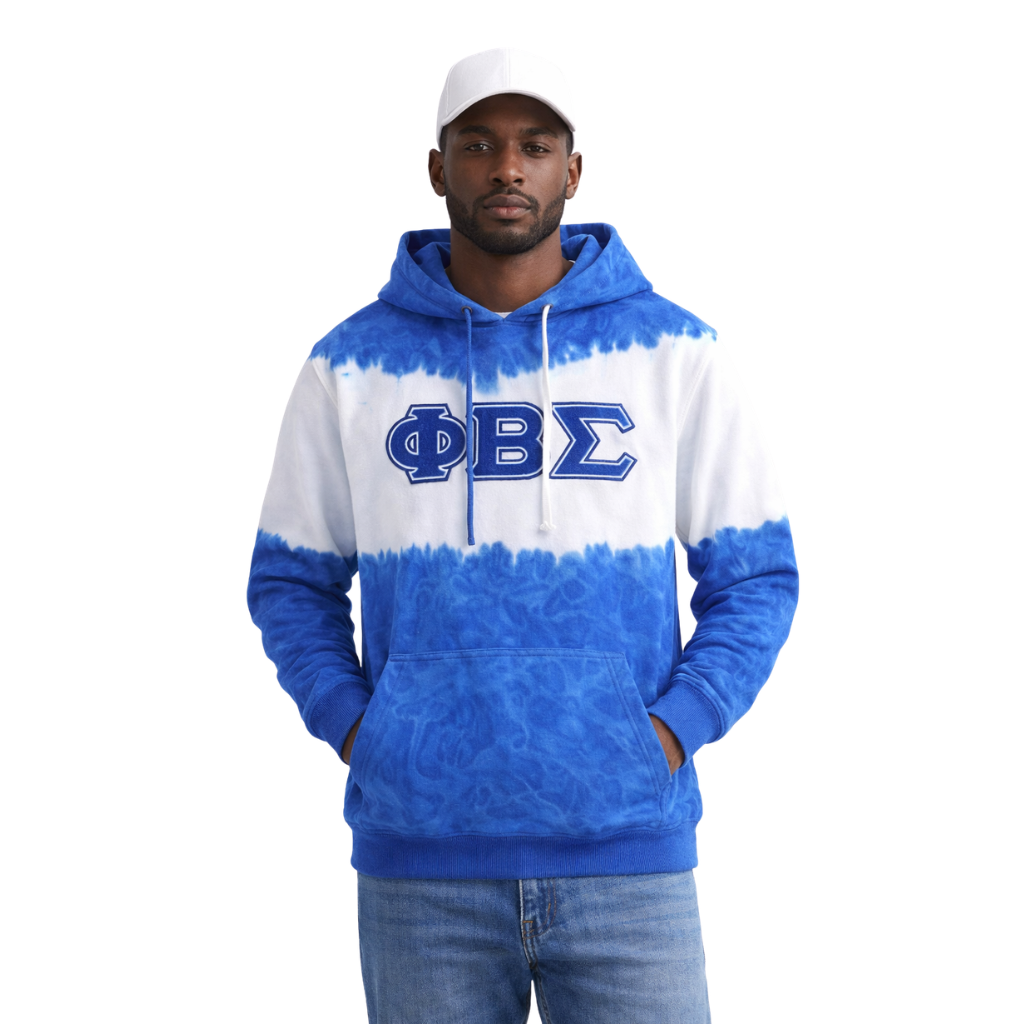 Phi Beta Sigma Tie Dye Chenille Hoodie