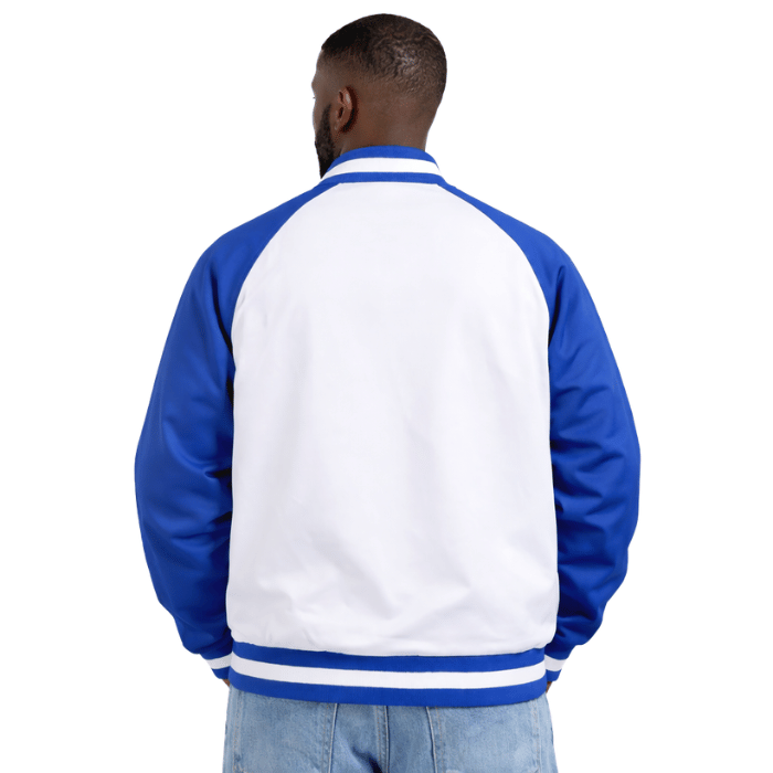 Sigma White Satin Bomber Jacket