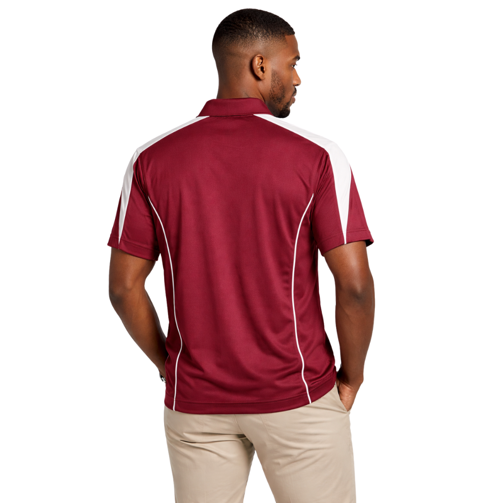 Kappa Alpha Psi Coat of Arms DriFit Polo Shirt (Krimson/Cream)