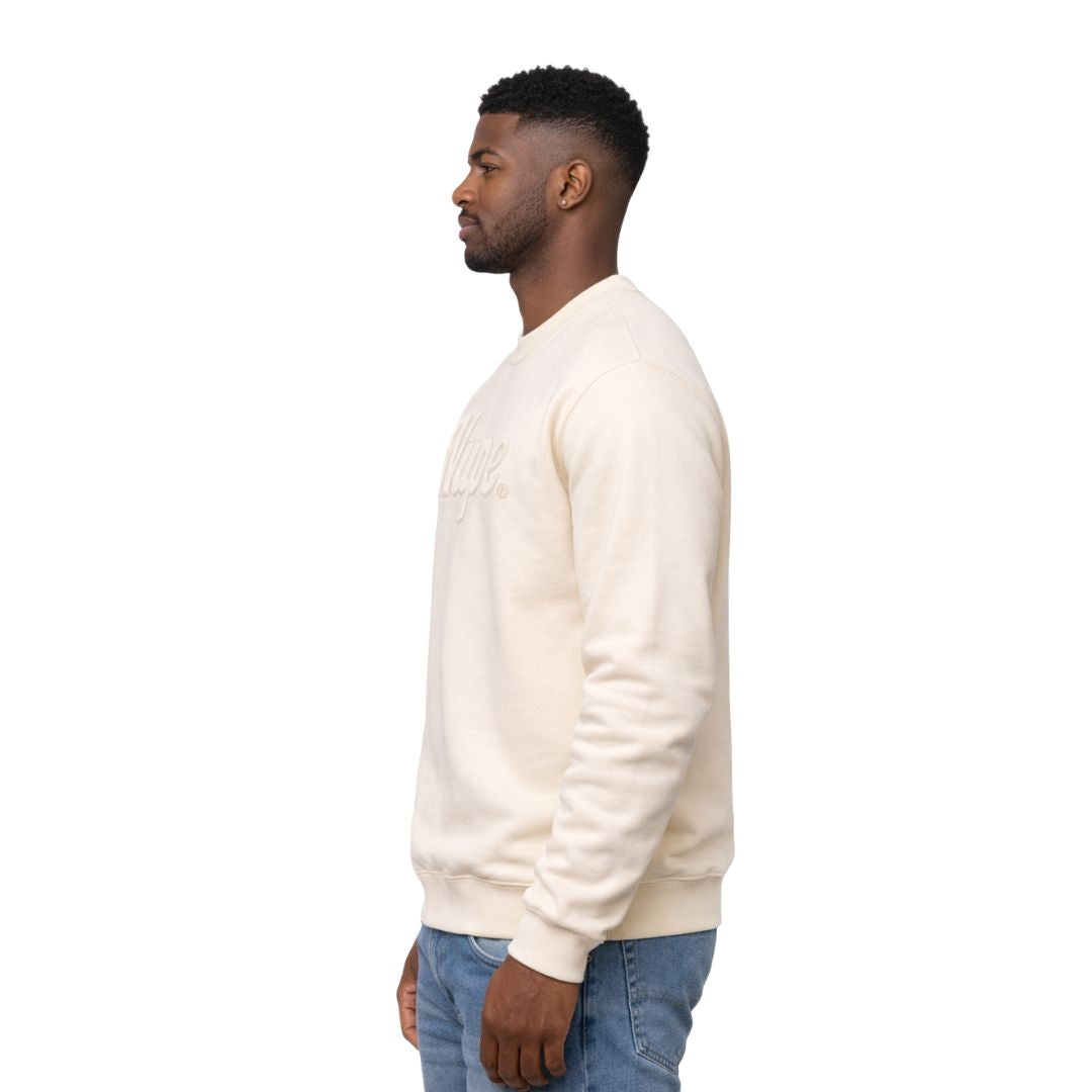 Solid Nupe Cream Chenille Sweatshirt