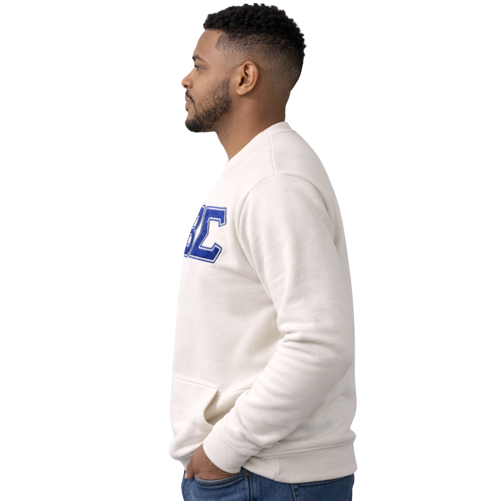 Phi Beta Sigma Nuetral Pocket Chenille Crewneck